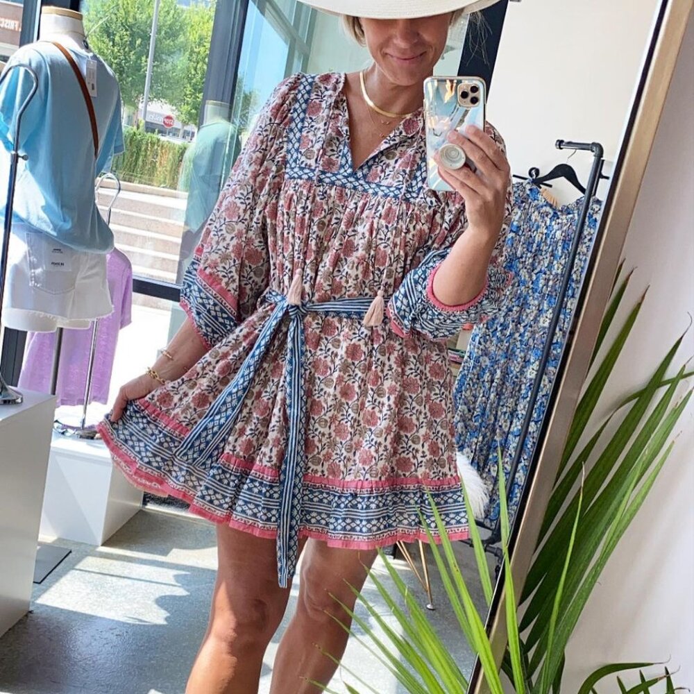 NWOT ANTHROPOLOGIE CLEOBELLA Rodriga Tasseled Mini Dress M - Picture 11 of 15